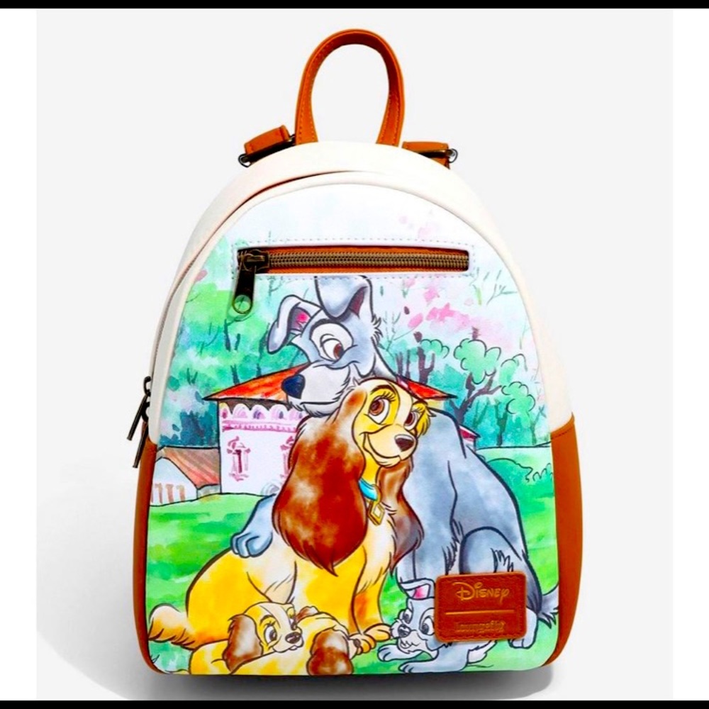 Loungefly Disney Lady And The Tramp Family Mini Backpack NWT sealed